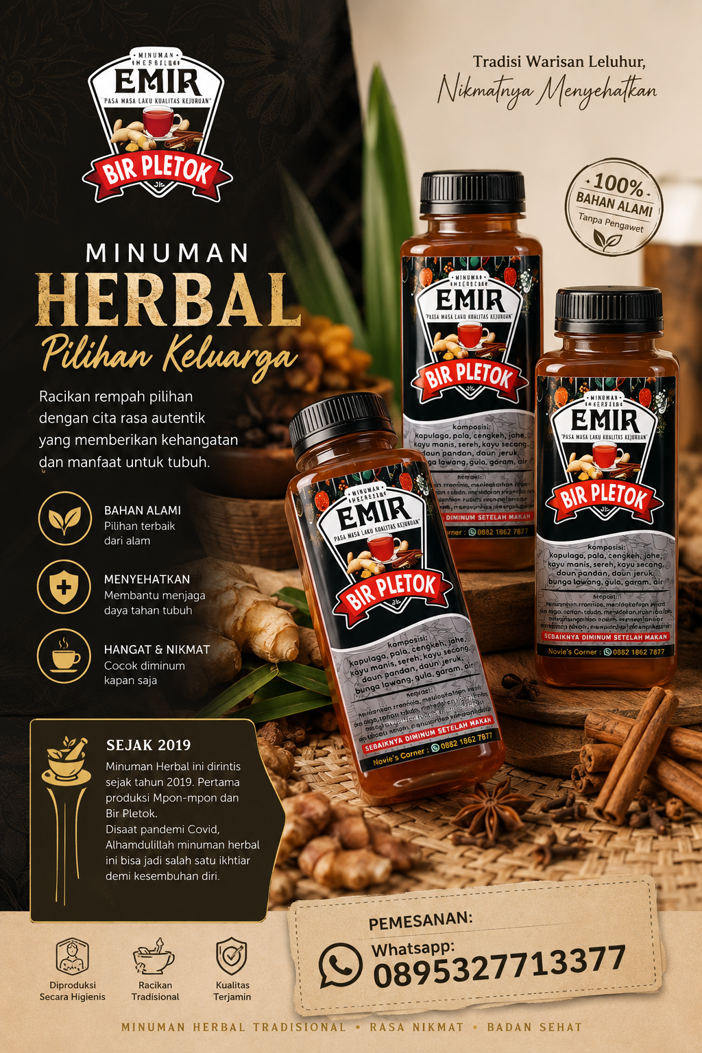 Flyer Usaha EMIR Bir Pletok